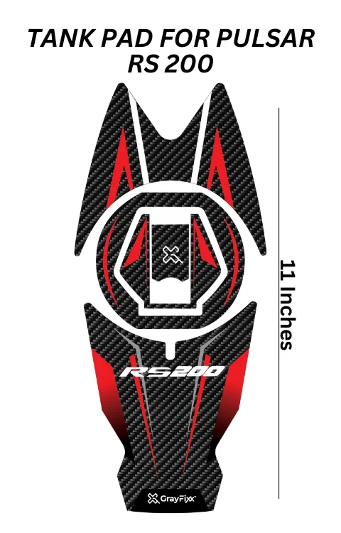 Tank Pad Compatible with Pulsar RS 200 | Size 11 Inches, Pack Of 1